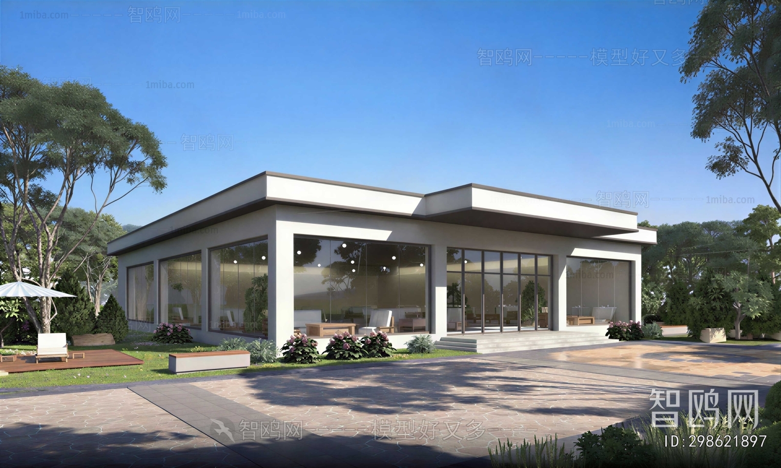 Modern Courtyard/landscape