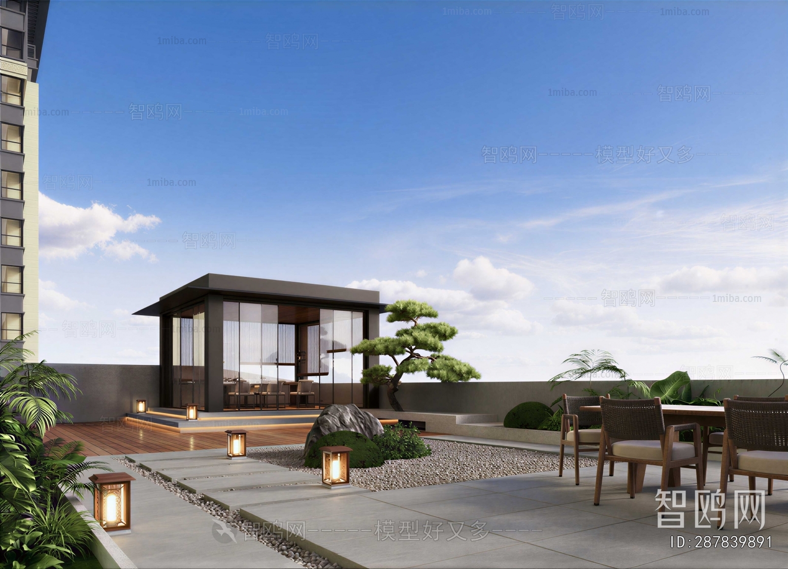 New Chinese Style Courtyard/landscape