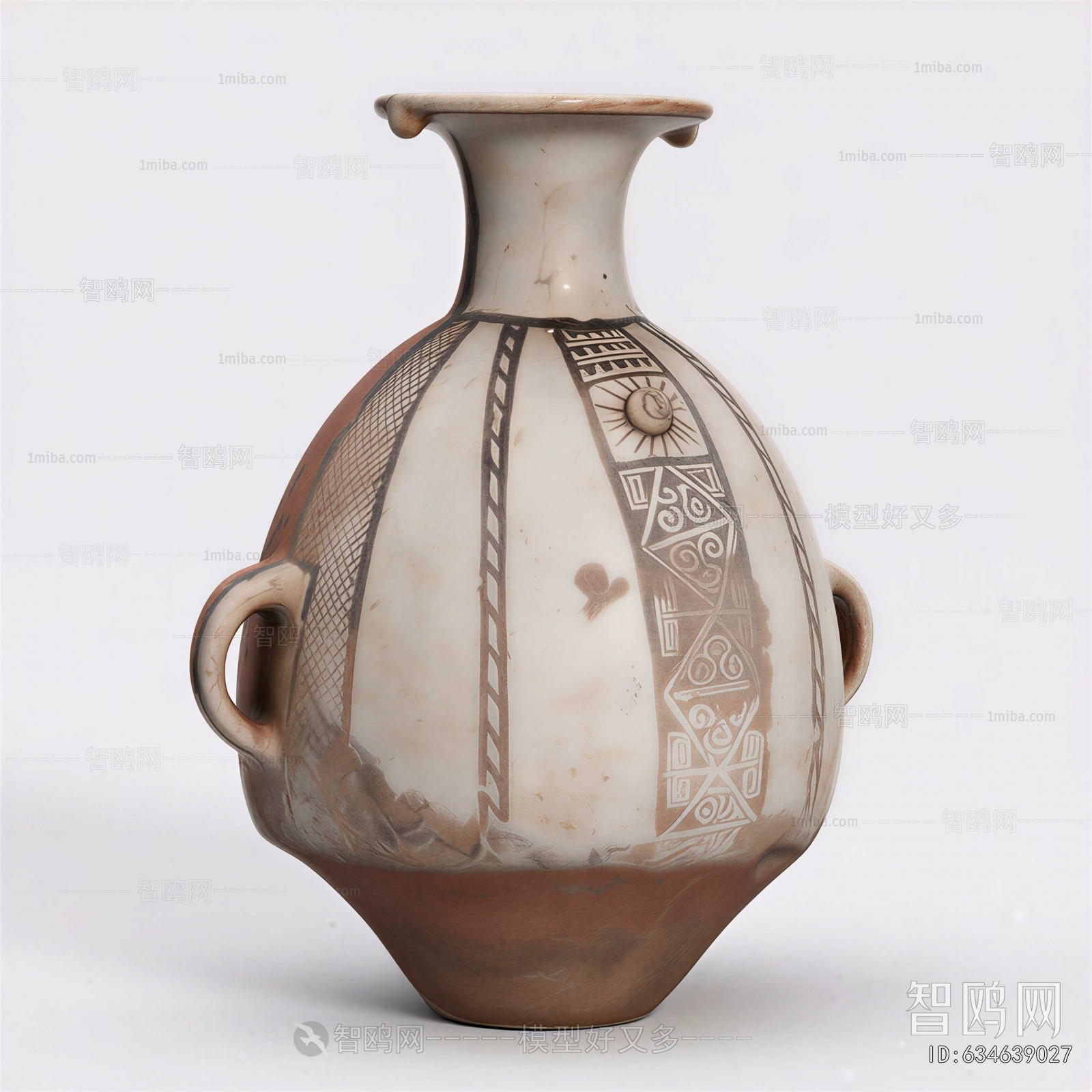 Wabi-sabi Style Clay Pot