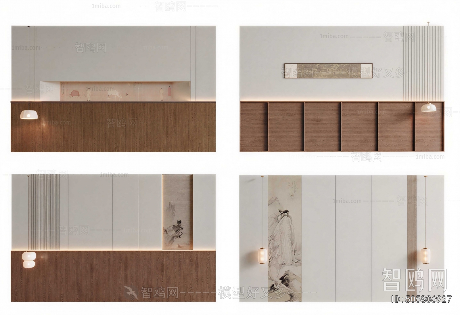 New Chinese Style TV Wall