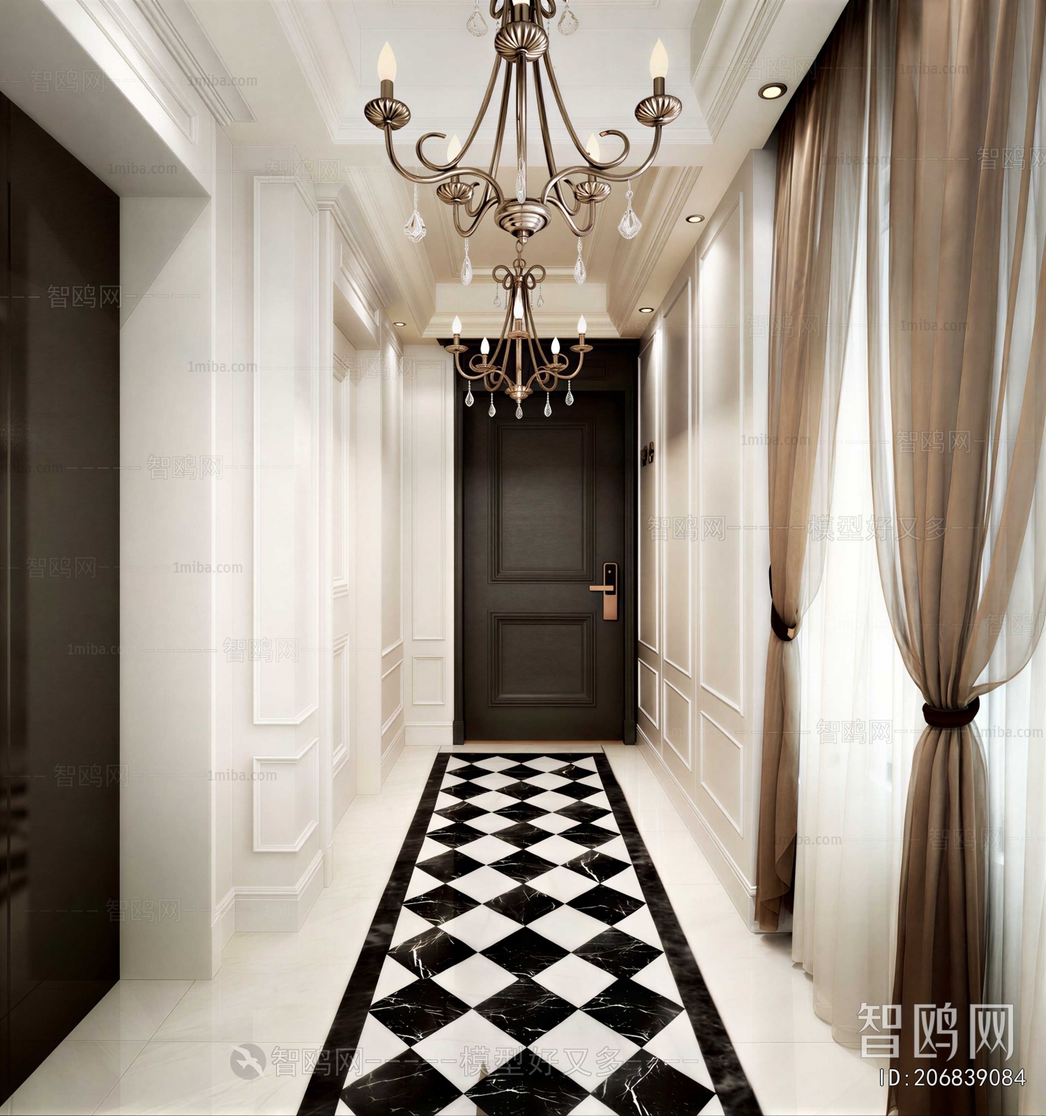 European Style Hallway