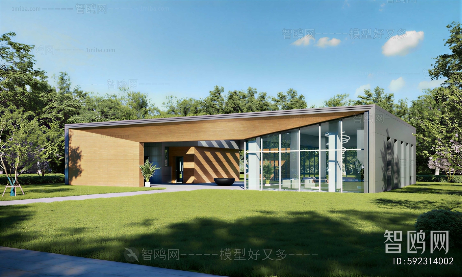 Modern Courtyard/landscape