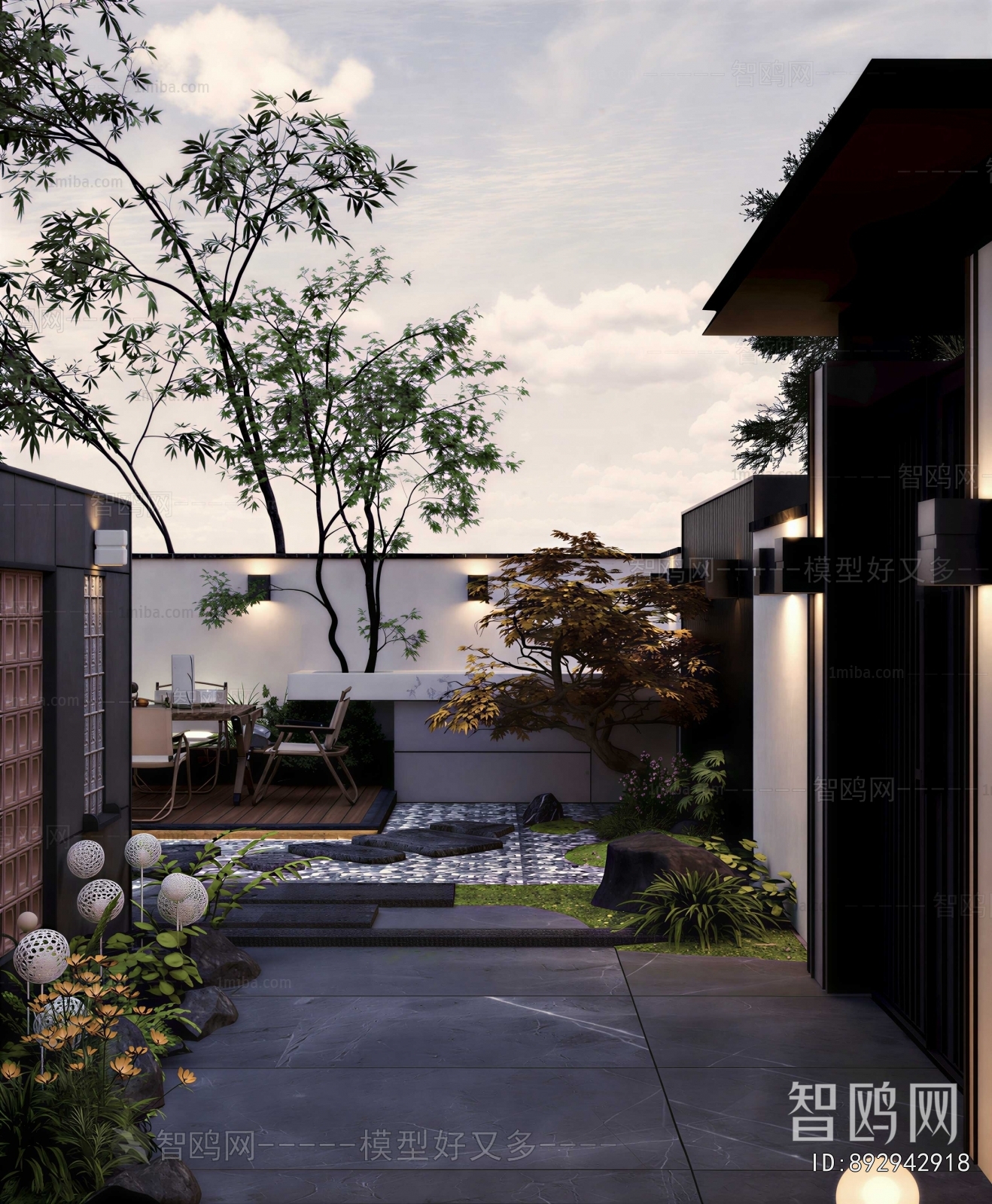 Modern Courtyard/landscape
