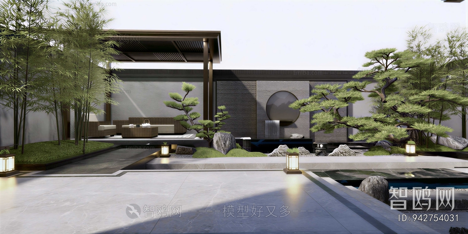 New Chinese Style Courtyard/landscape