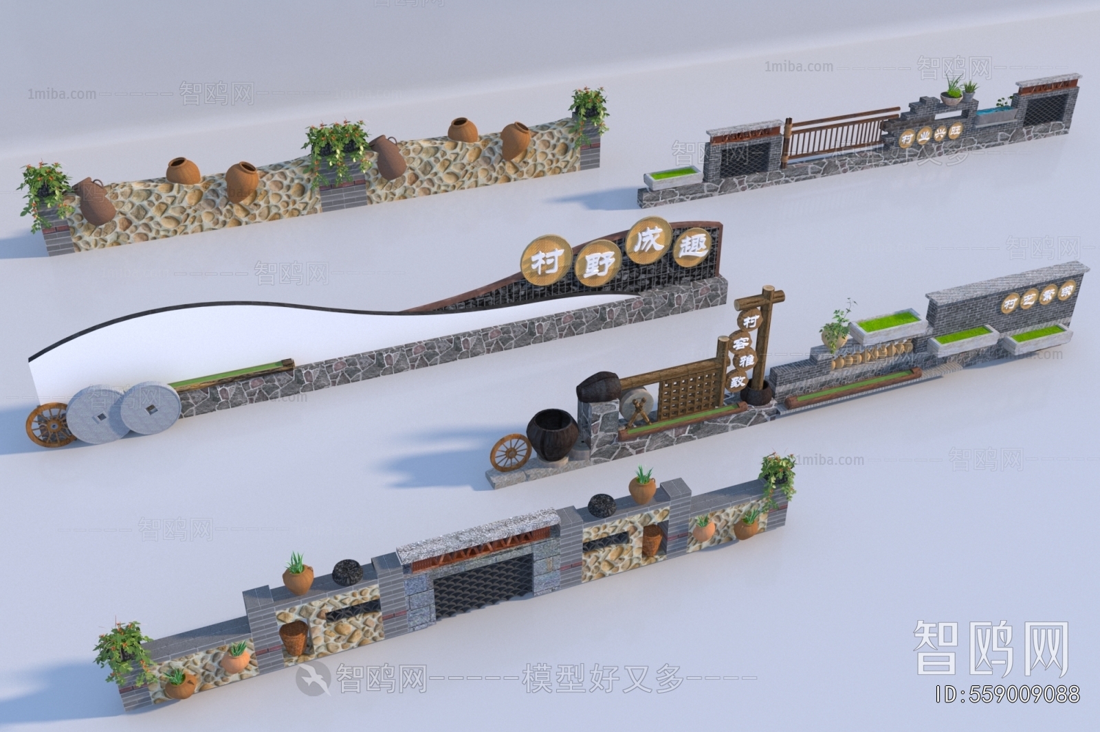 New Chinese Style Landscape Wall