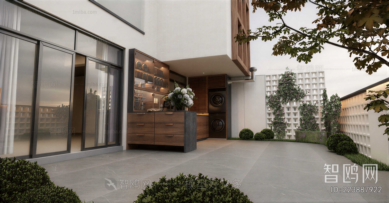 Modern Courtyard/landscape