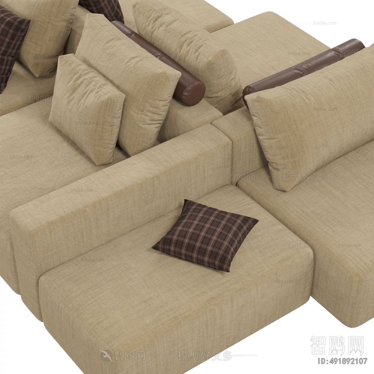 Modern Multi Person Sofa