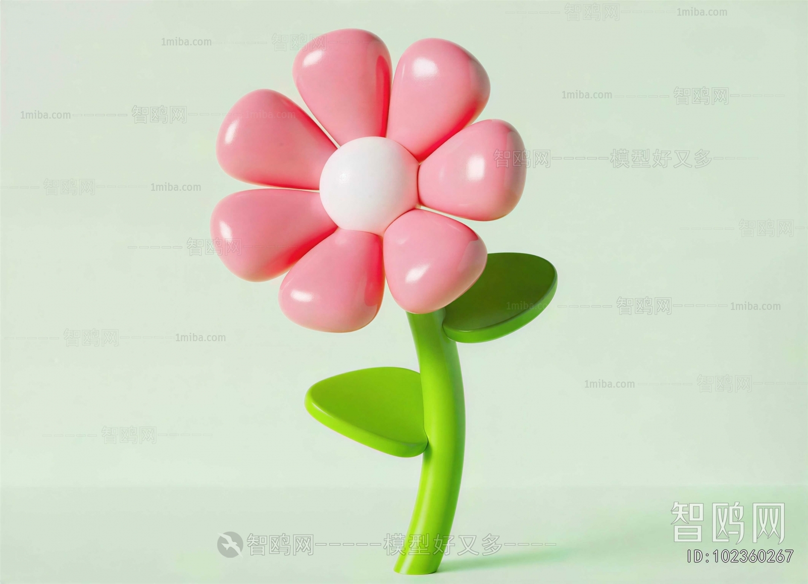 Modern Flowers And Grass