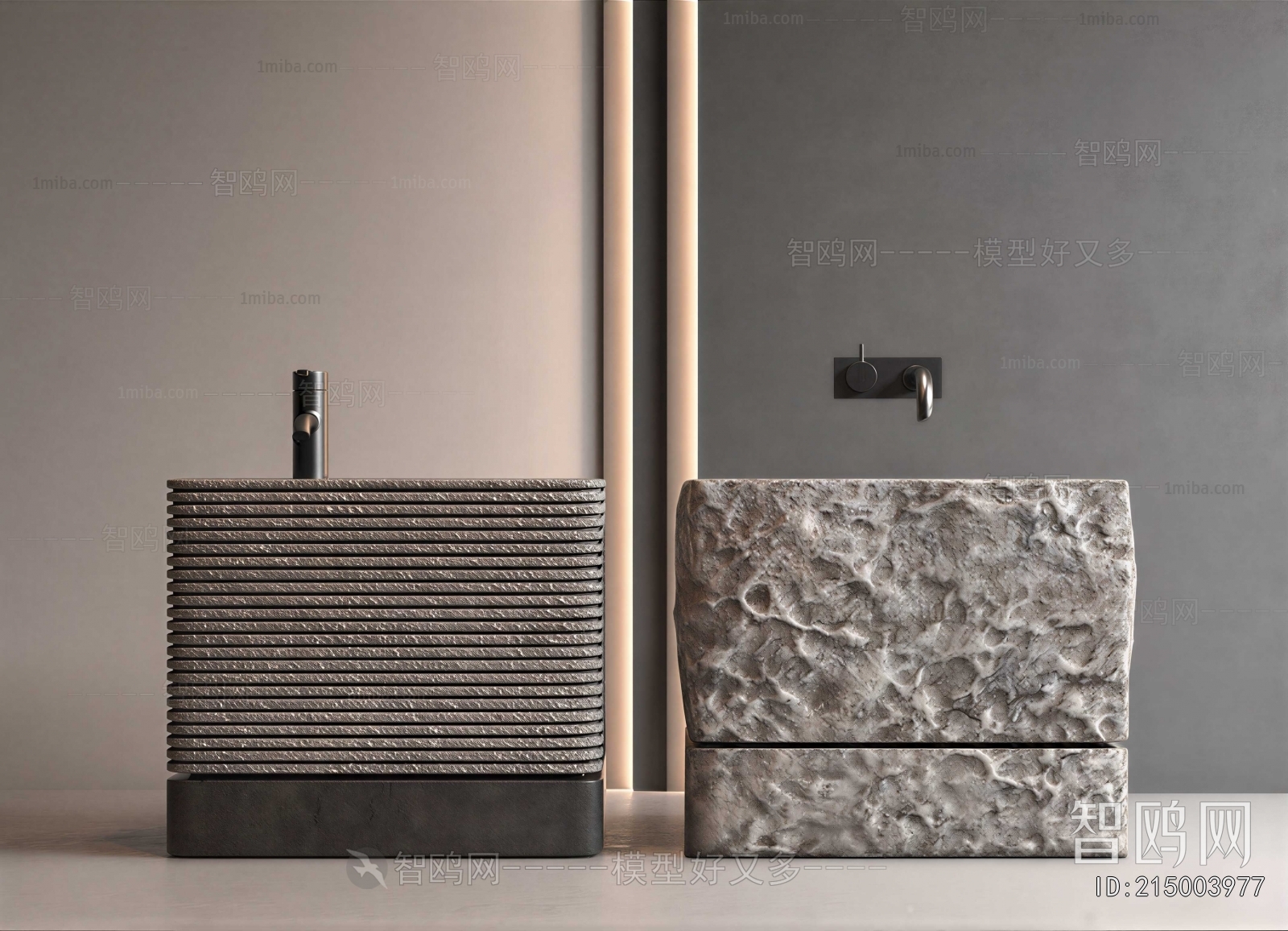 Wabi-sabi Style Bathroom Cabinet