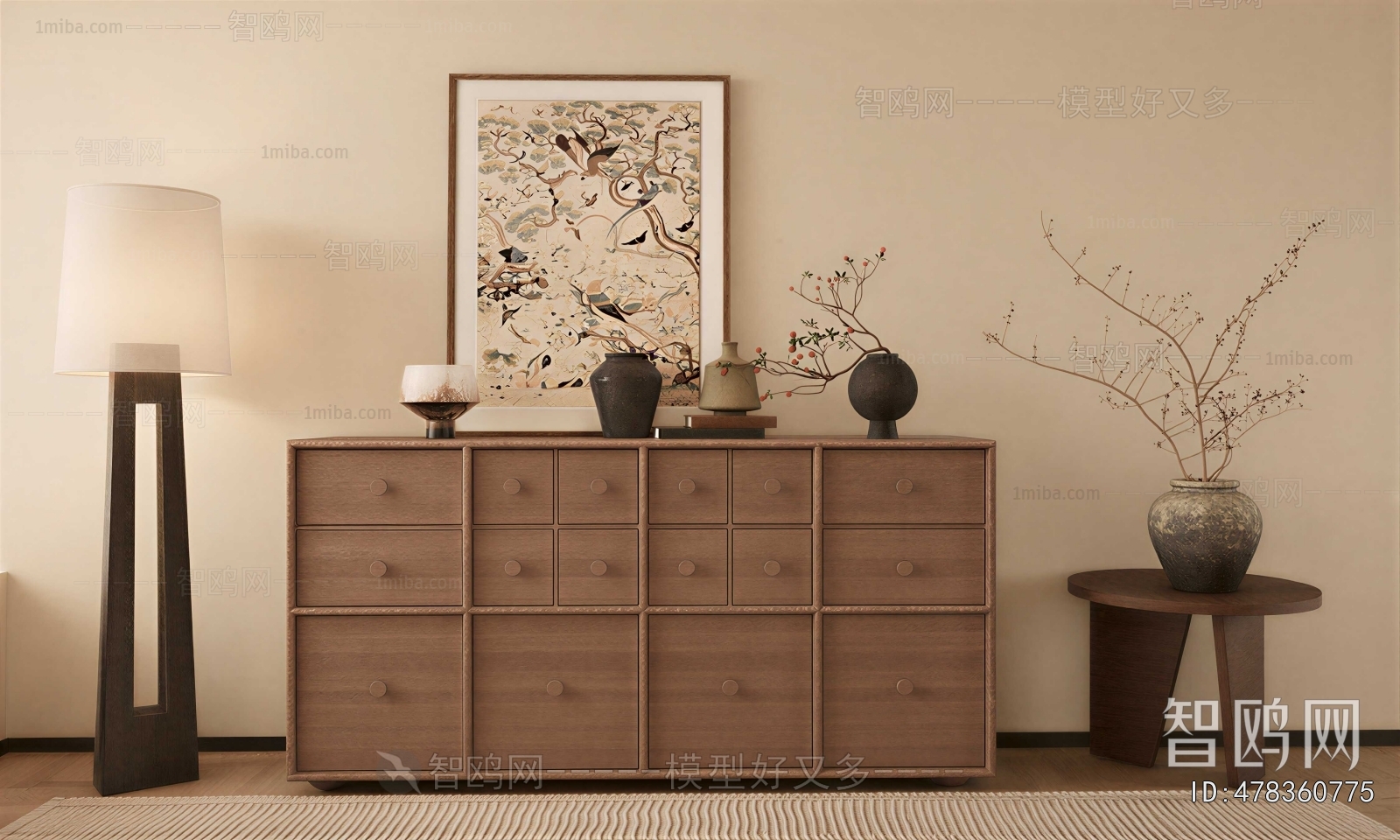 Wabi-sabi Style Entrance Cabinet