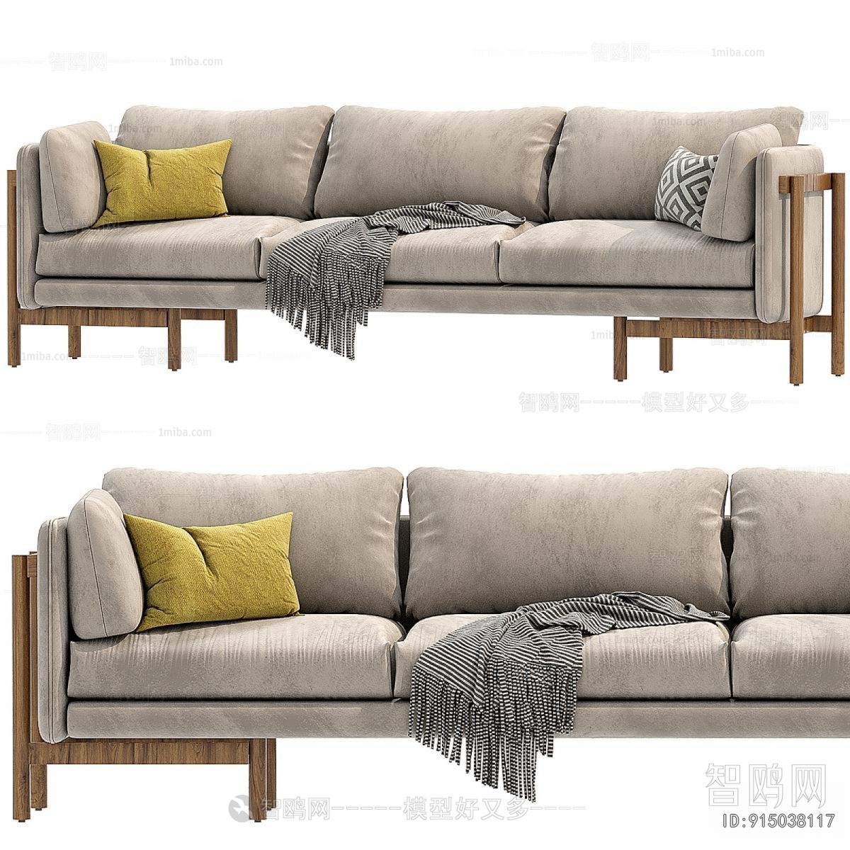 Modern Three-seat Sofa