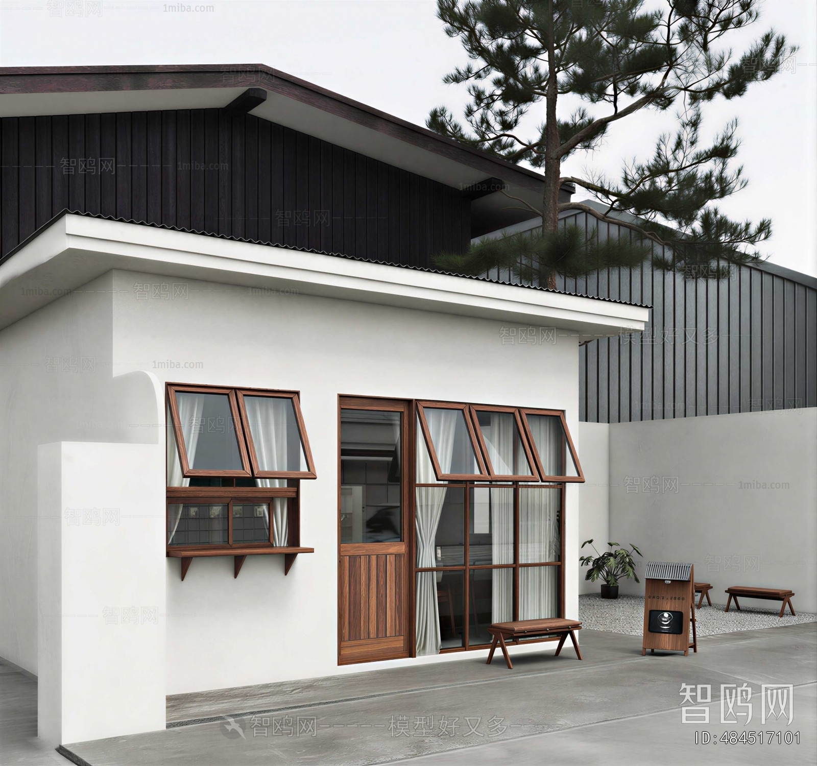 New Chinese Style Building Appearance