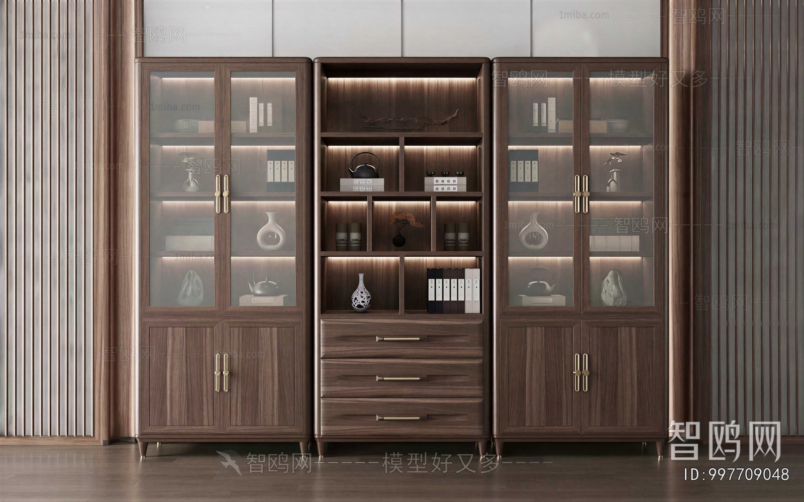 New Chinese Style Chinese Style Bookcase