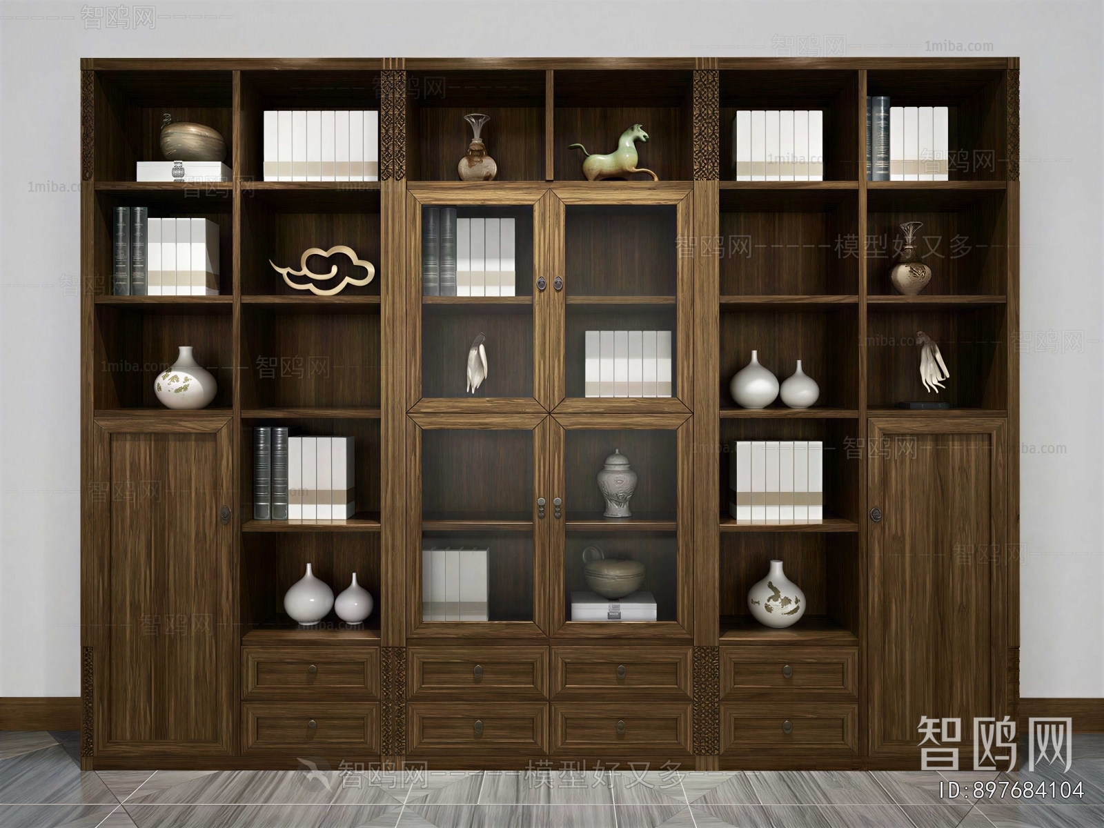 New Chinese Style Bookcase