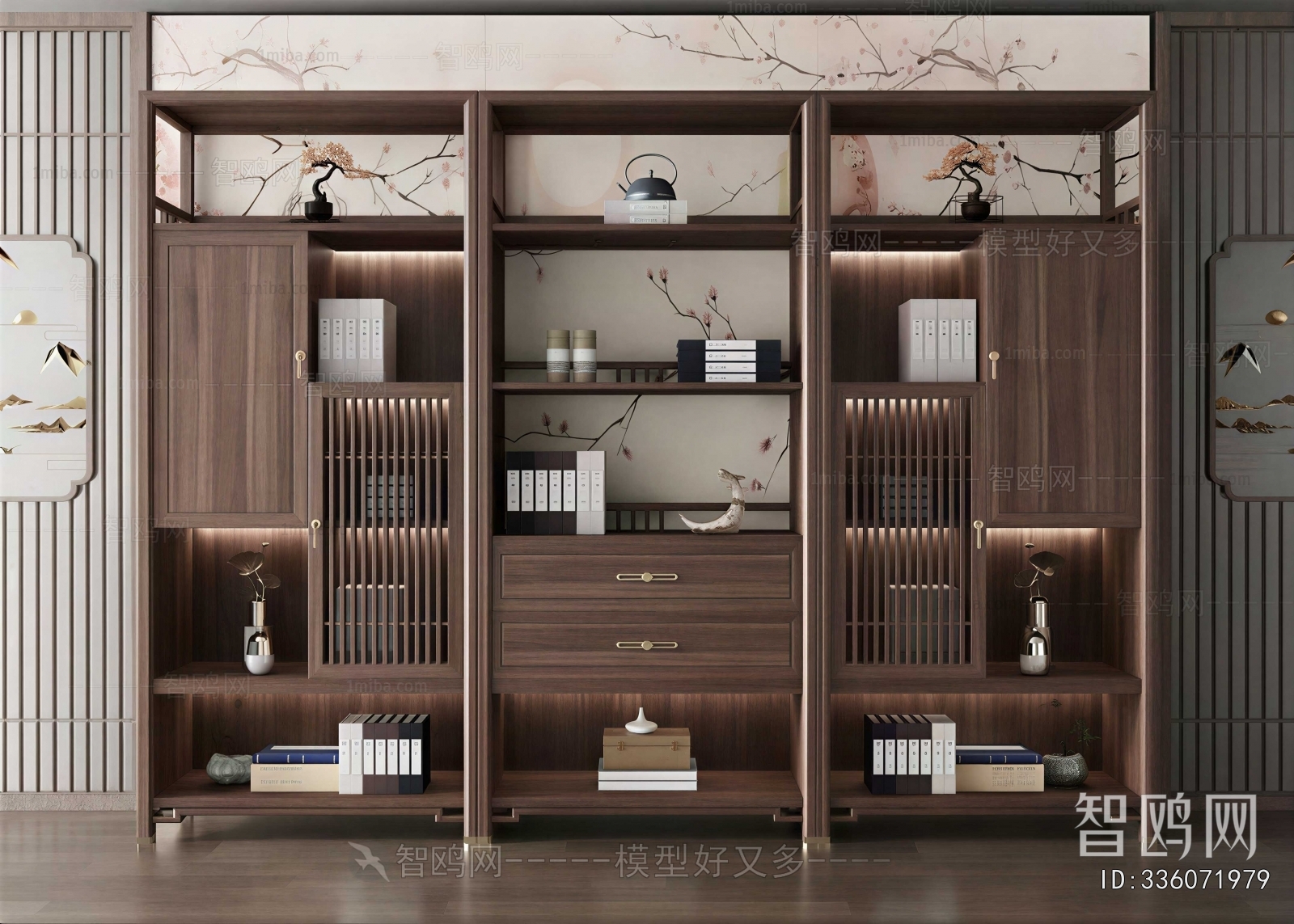 New Chinese Style Bookcase