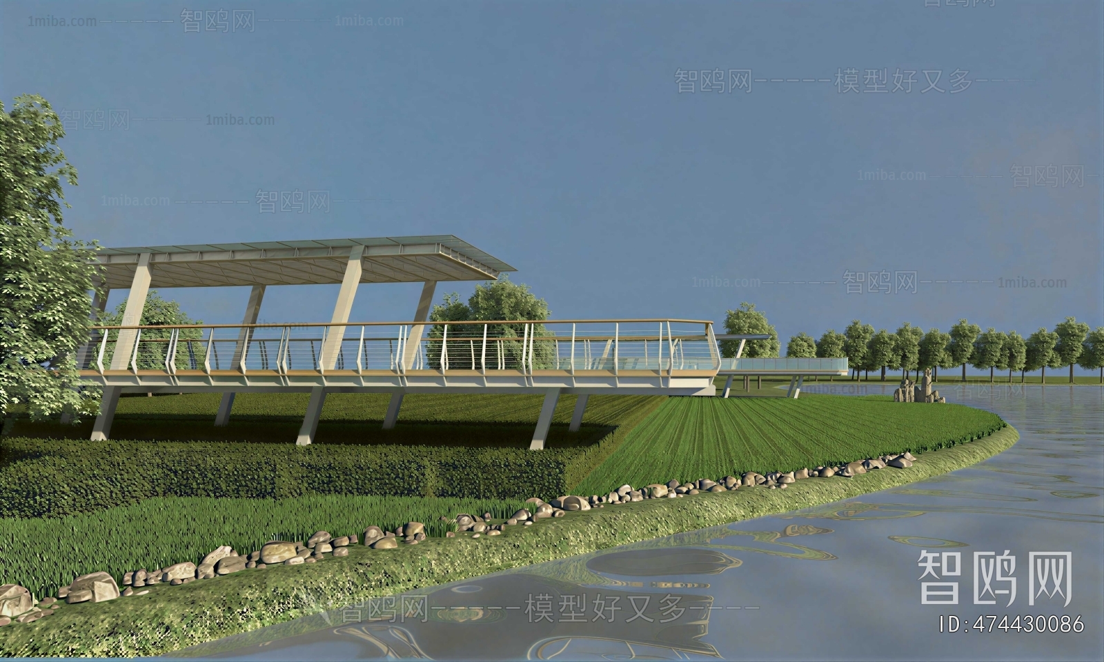 Modern Park Landscape