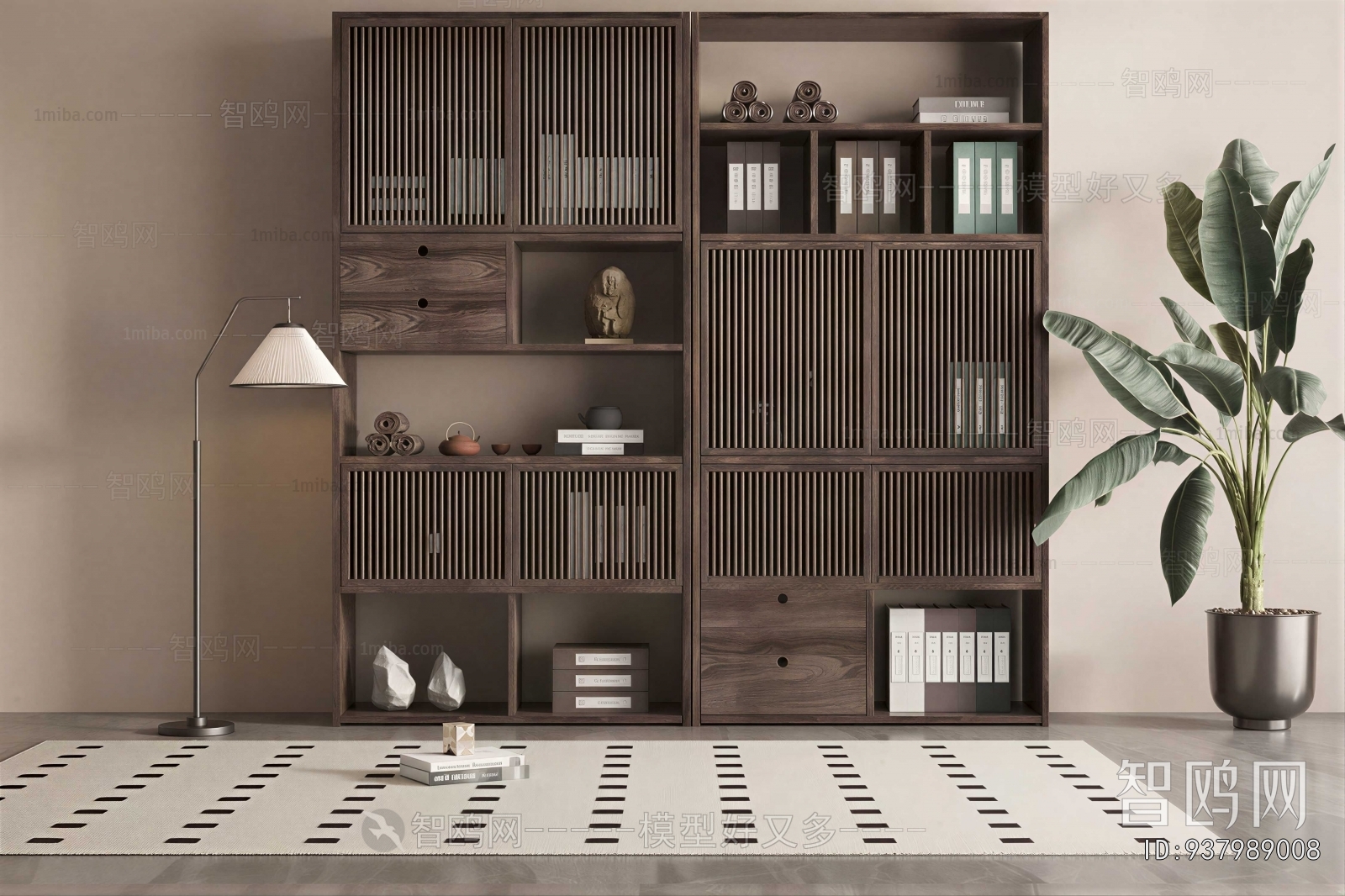 New Chinese Style Bookcase