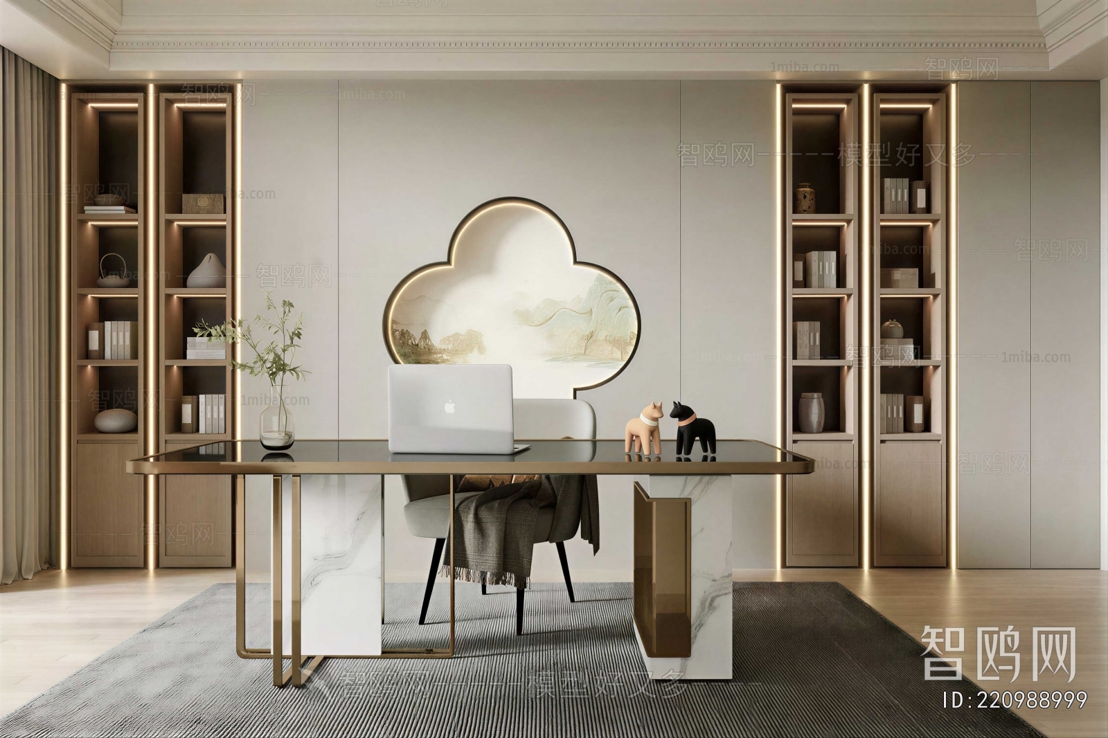New Chinese Style Study Space