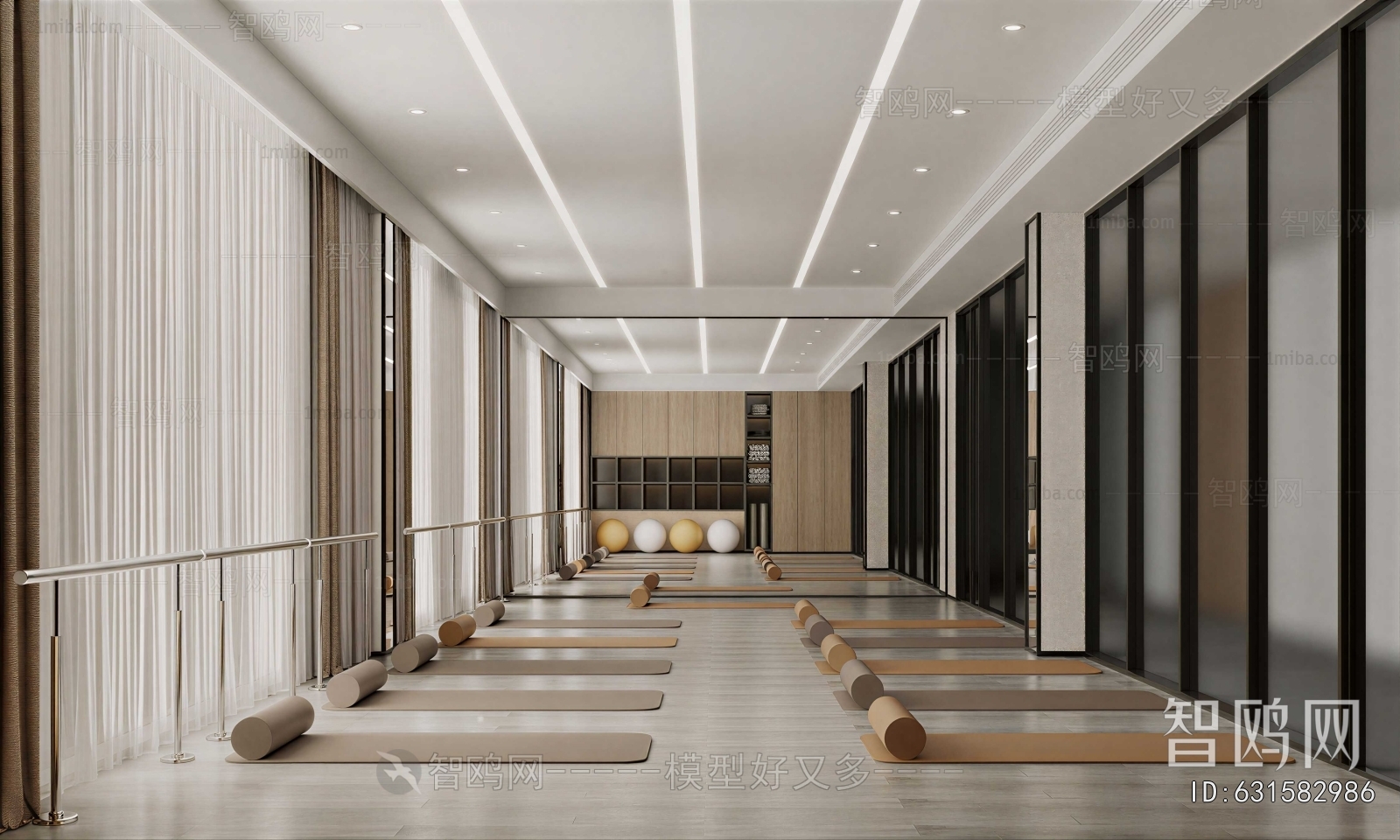 Modern Yoga Room