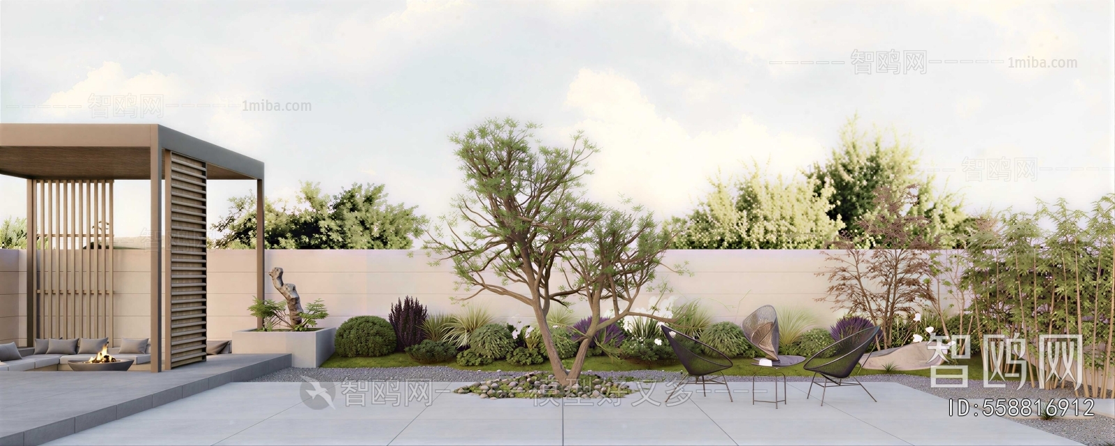 Modern Courtyard/landscape
