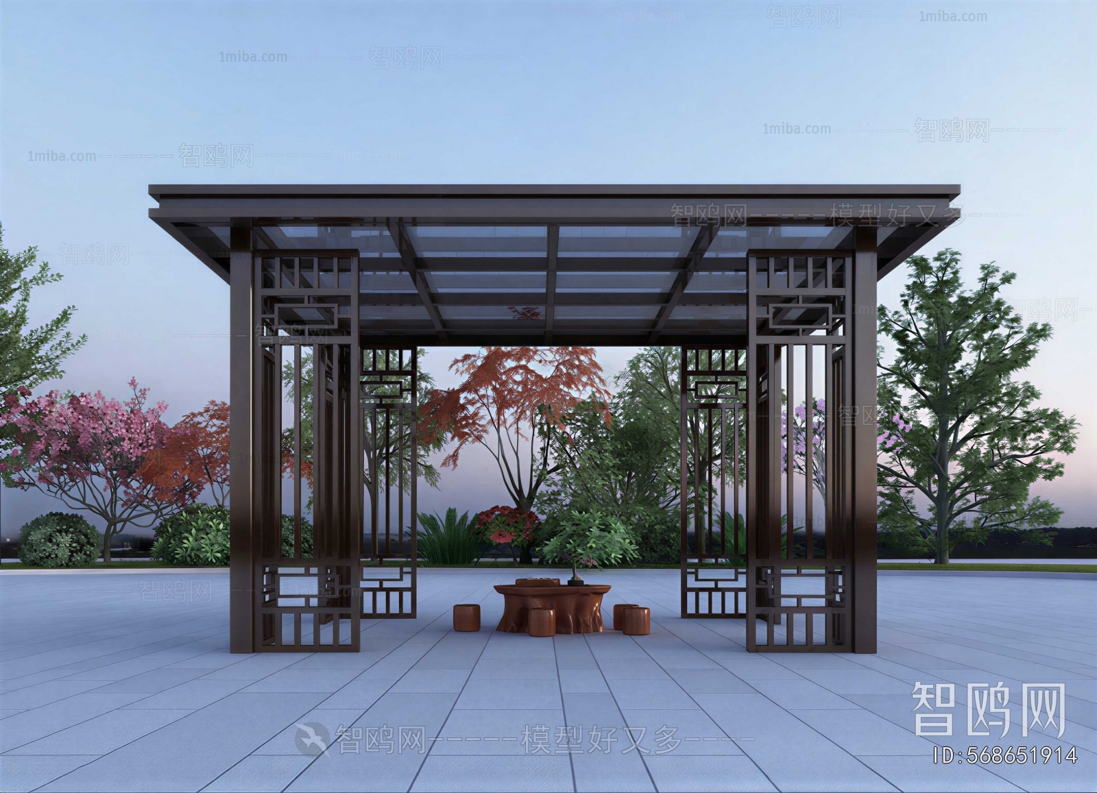 New Chinese Style Courtyard/landscape