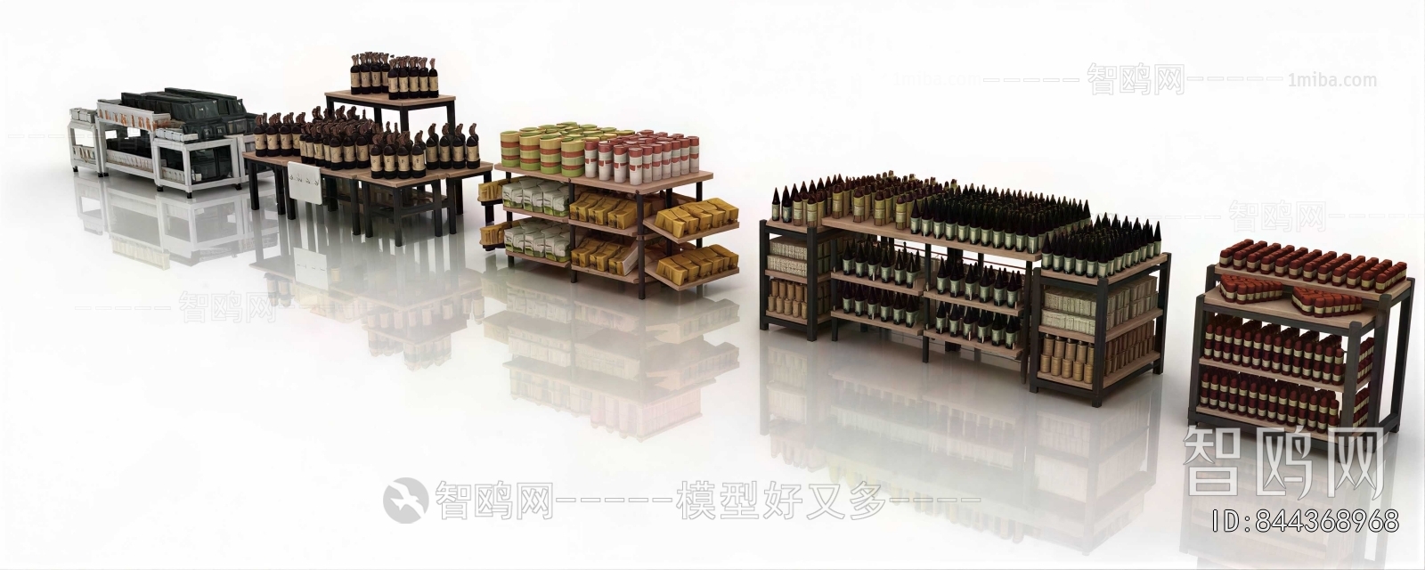 Modern Supermarket Shelf