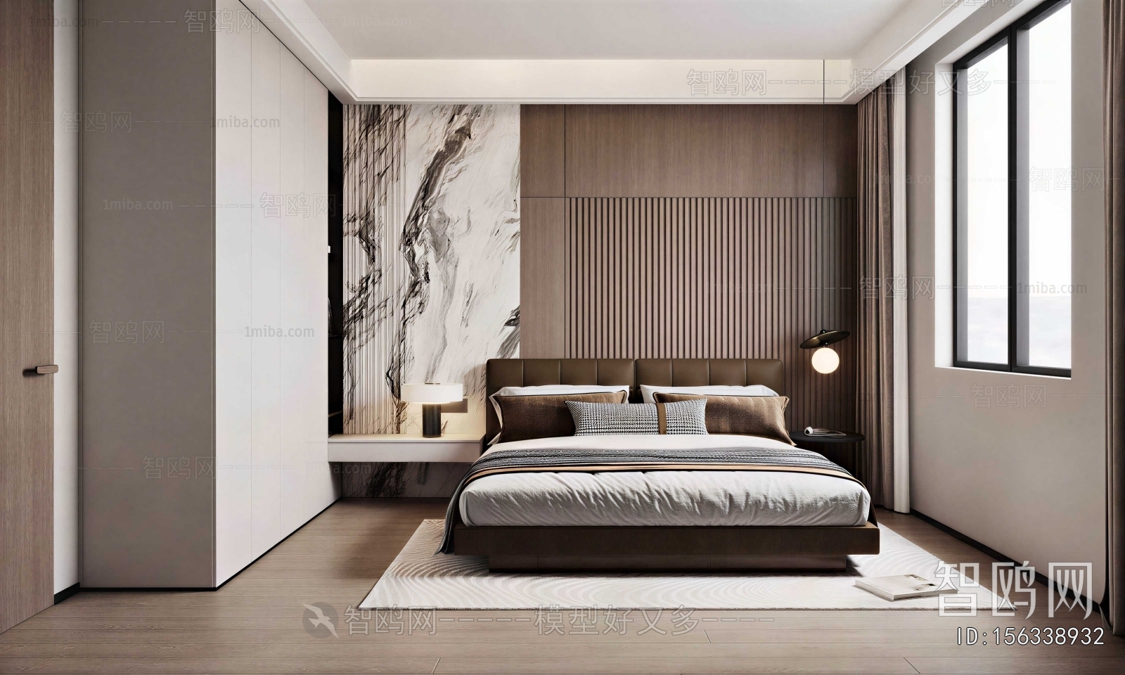 Modern Wabi-sabi Style Bedroom