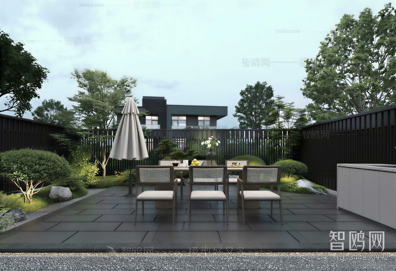 Modern Courtyard/landscape