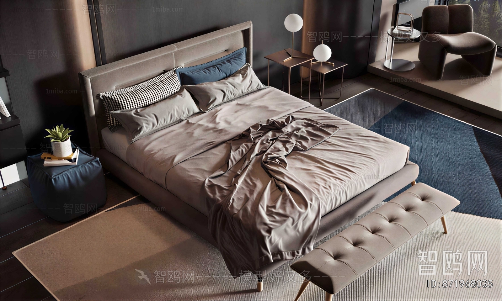 Modern Double Bed