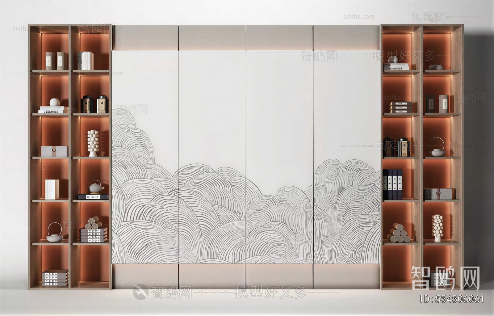 New Chinese Style TV Wall