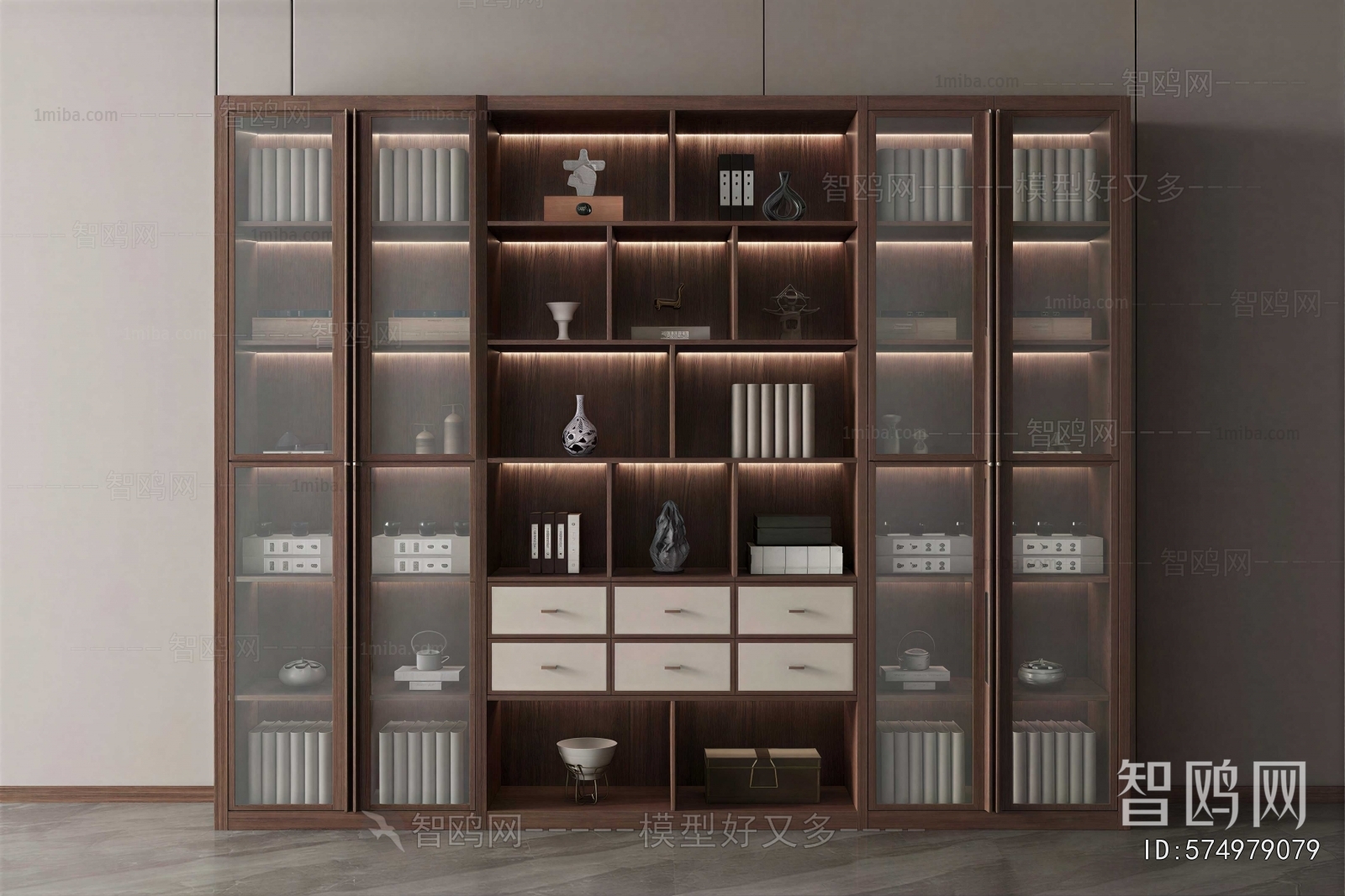 New Chinese Style Bookcase