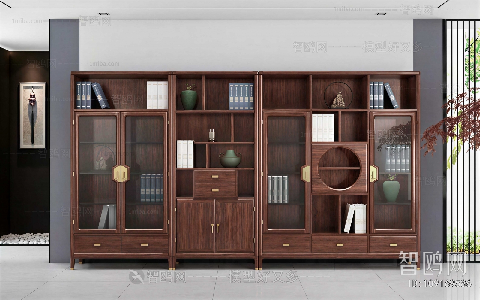 New Chinese Style Bookcase