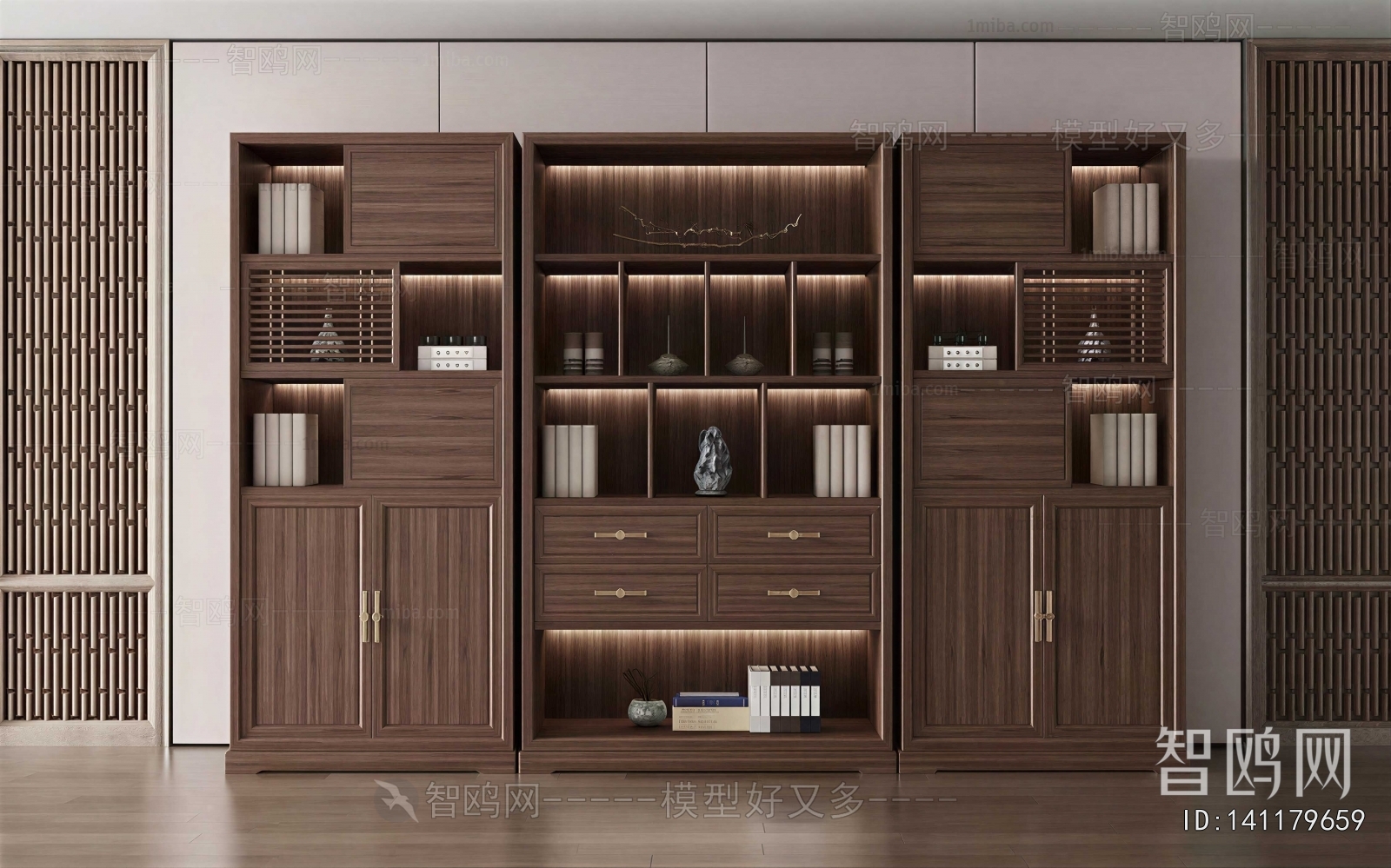 New Chinese Style Bookcase