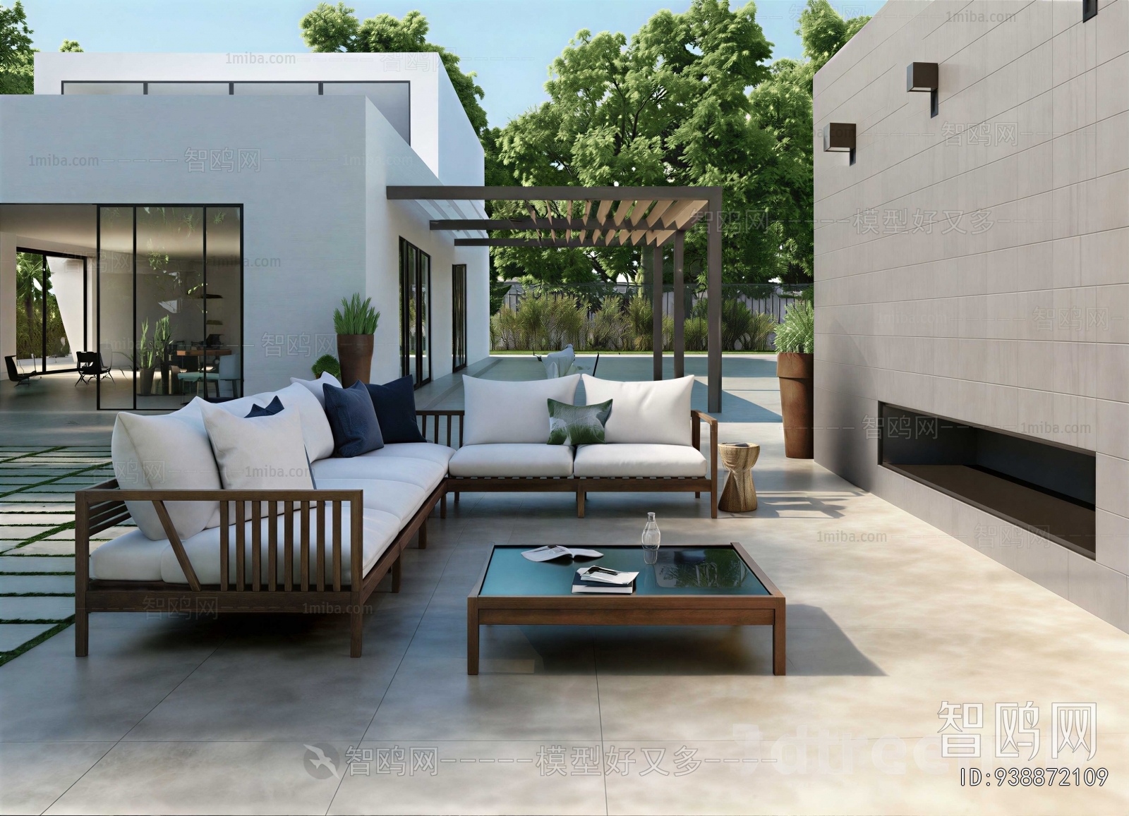 Modern Courtyard/landscape