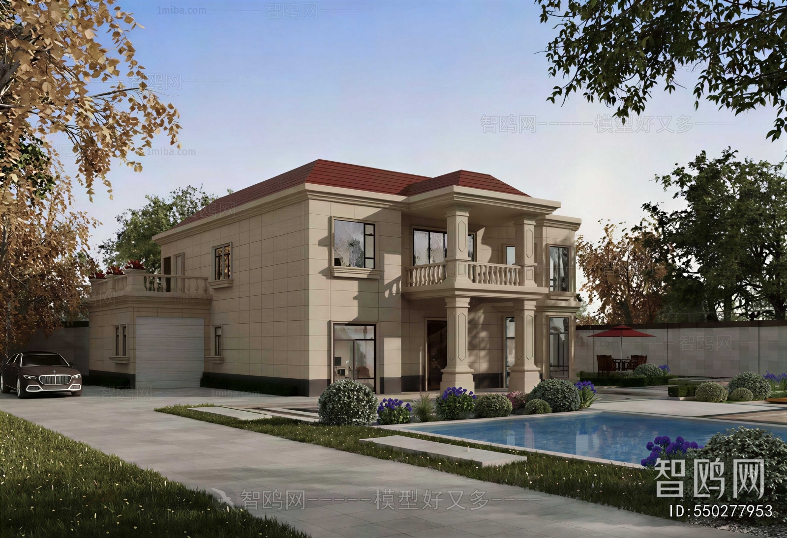 Simple European Style Detached Villa