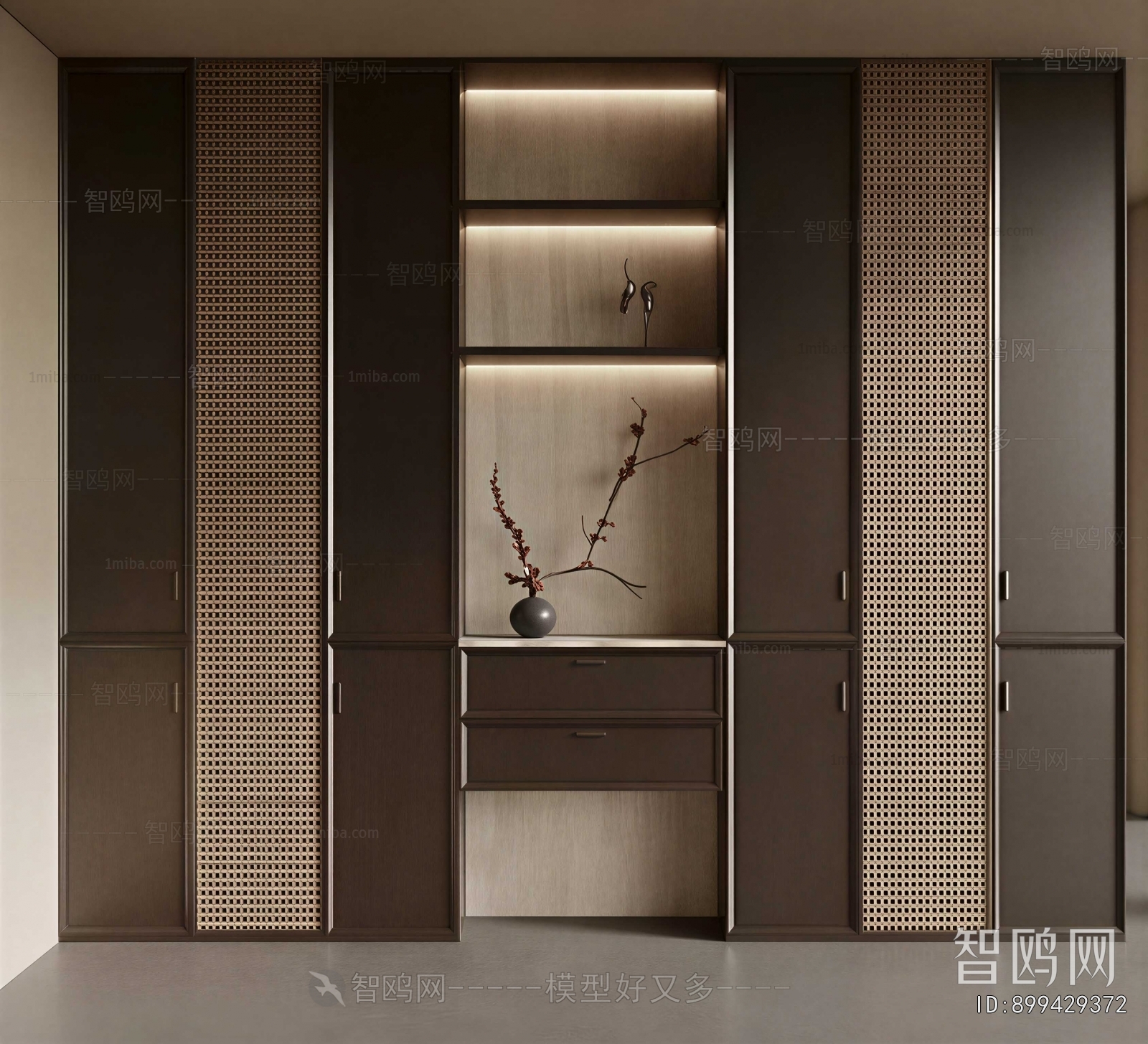 New Chinese Style Decorative Cabinet