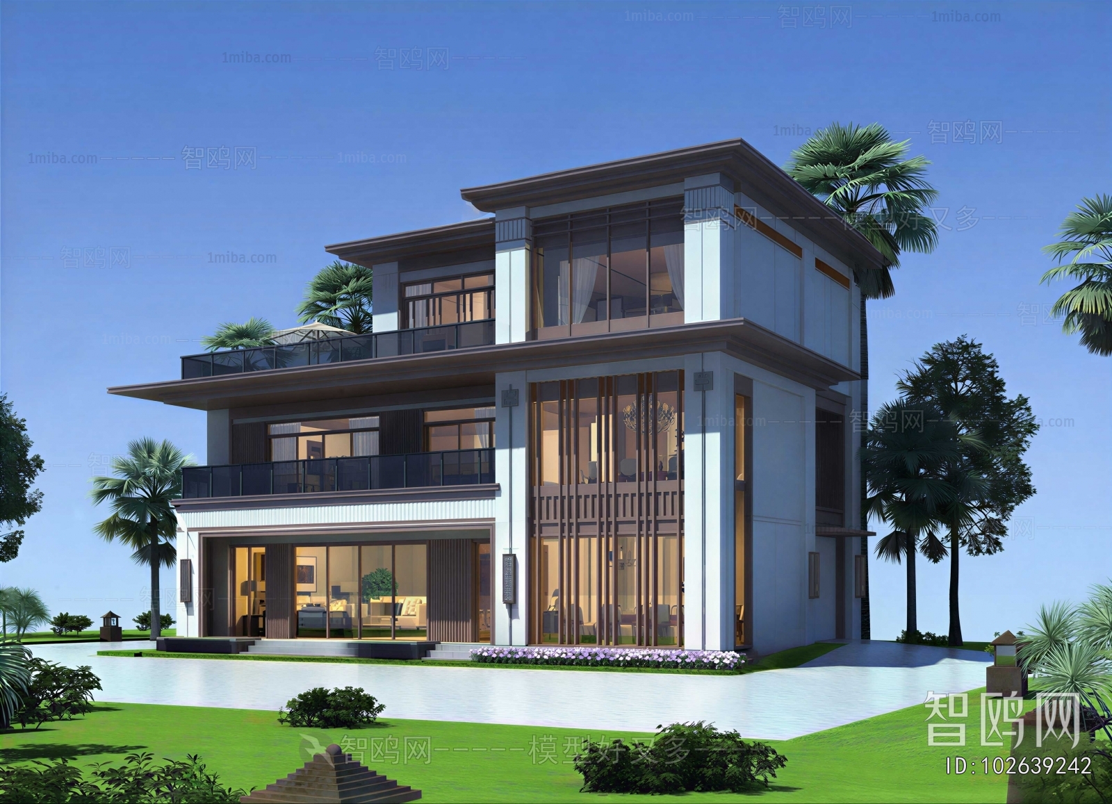 New Chinese Style Detached Villa
