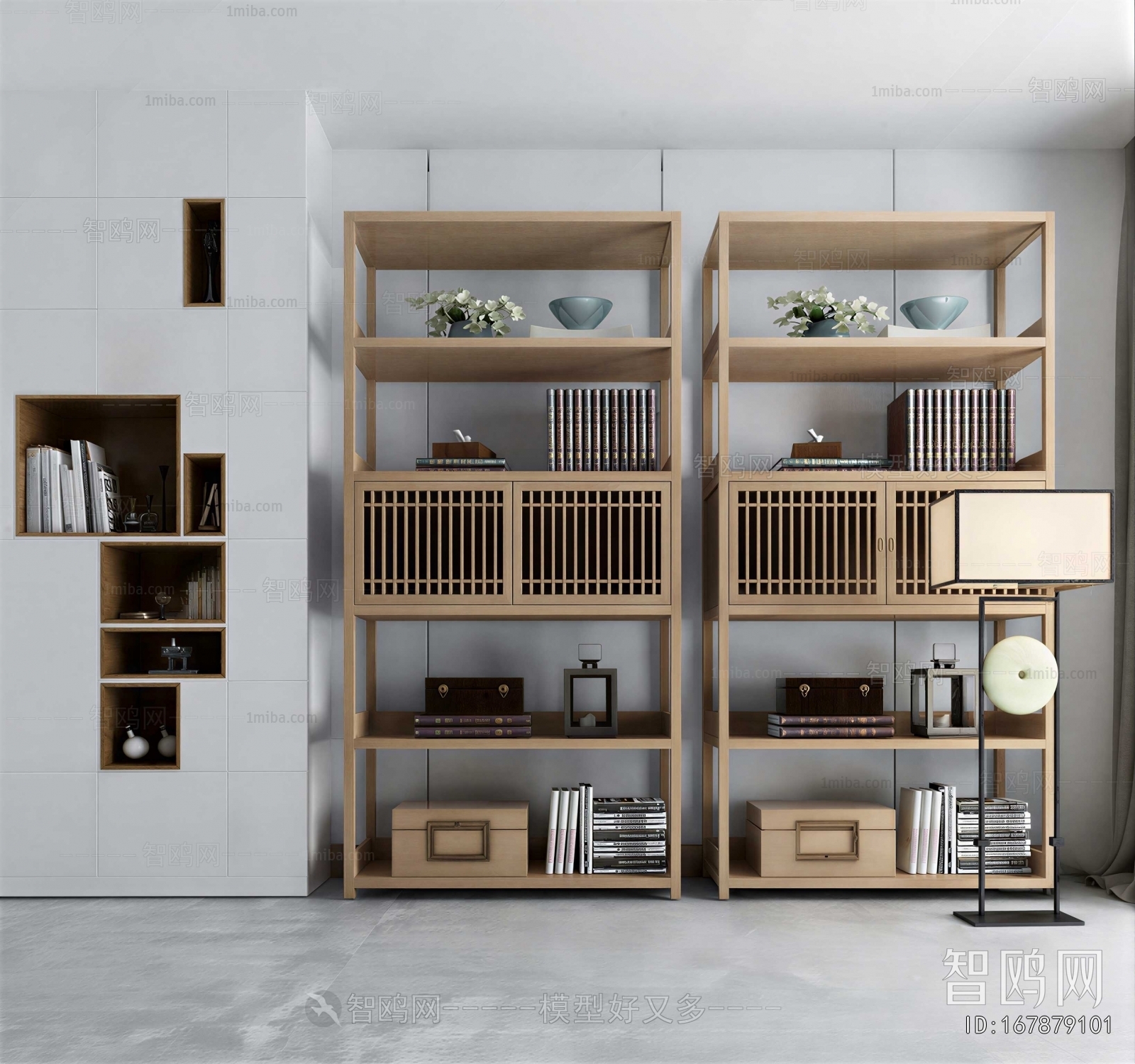 New Chinese Style Bookcase