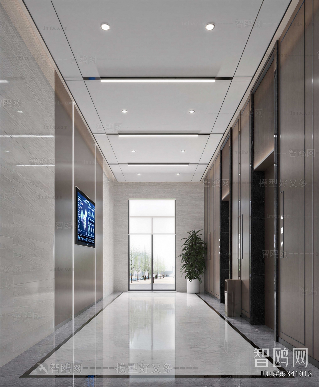 Modern Corridor/elevator Hall