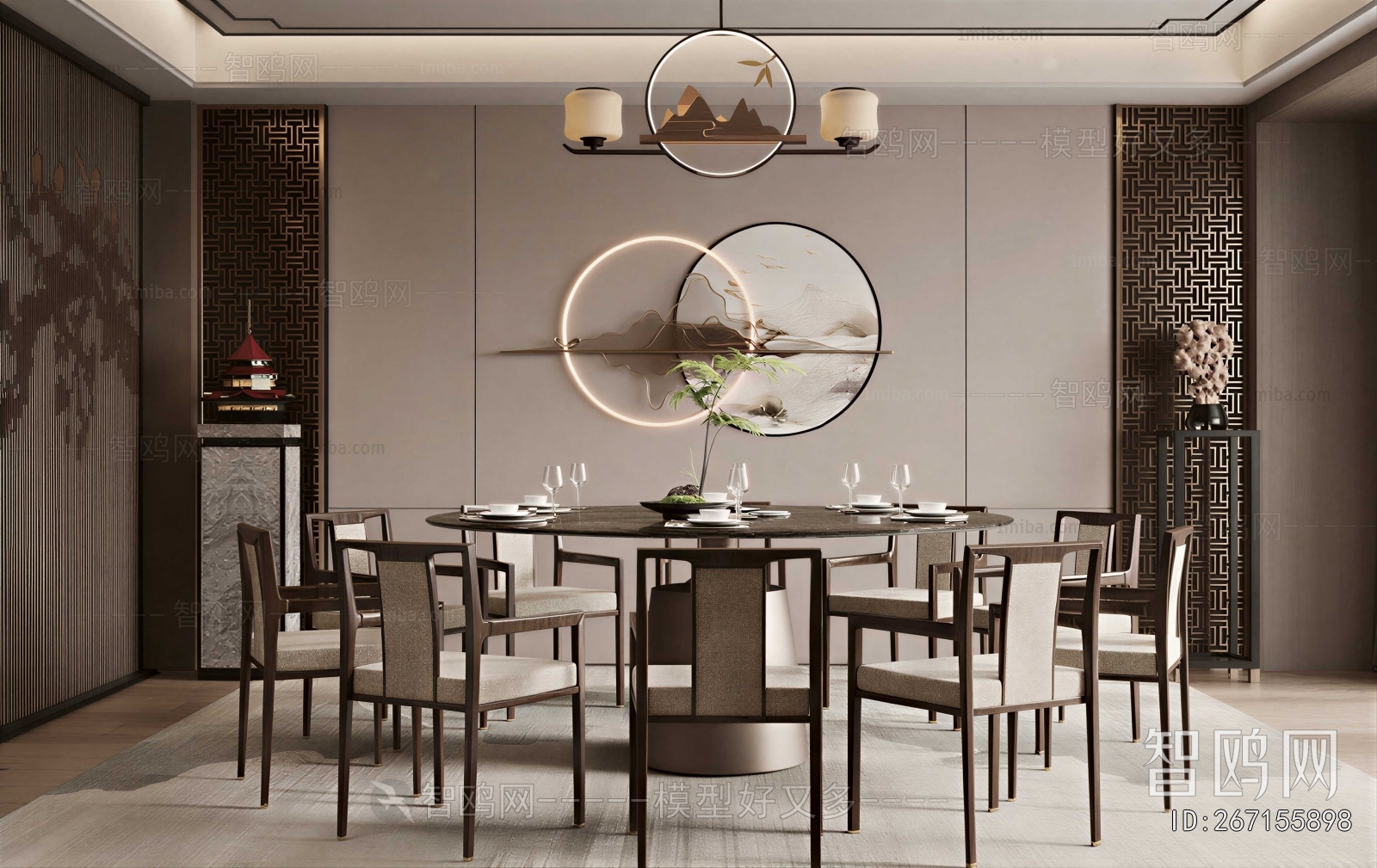 New Chinese Style Dining Room