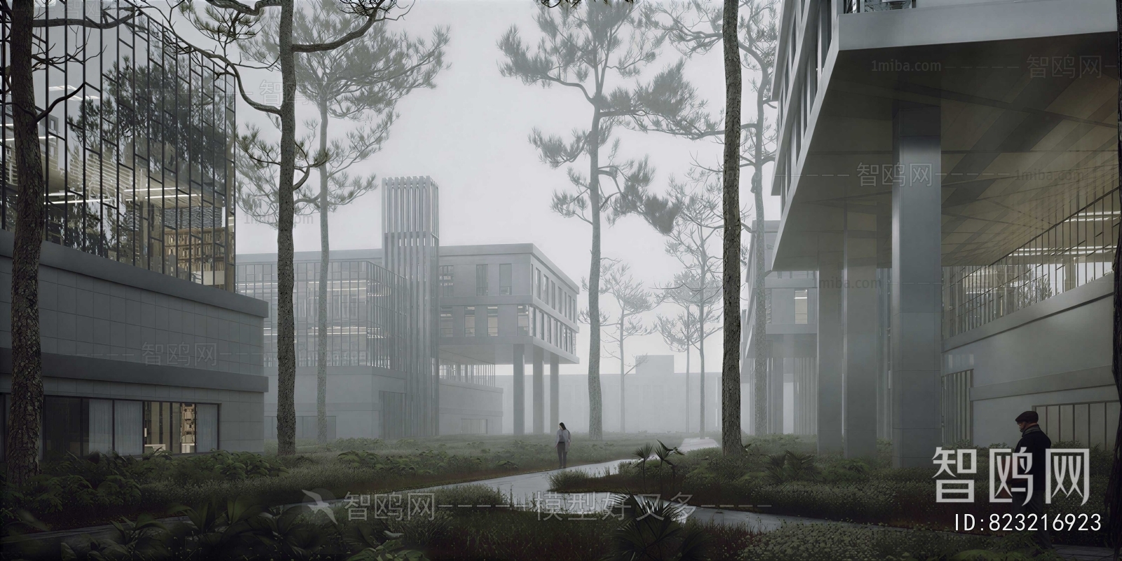 Modern Park Landscape