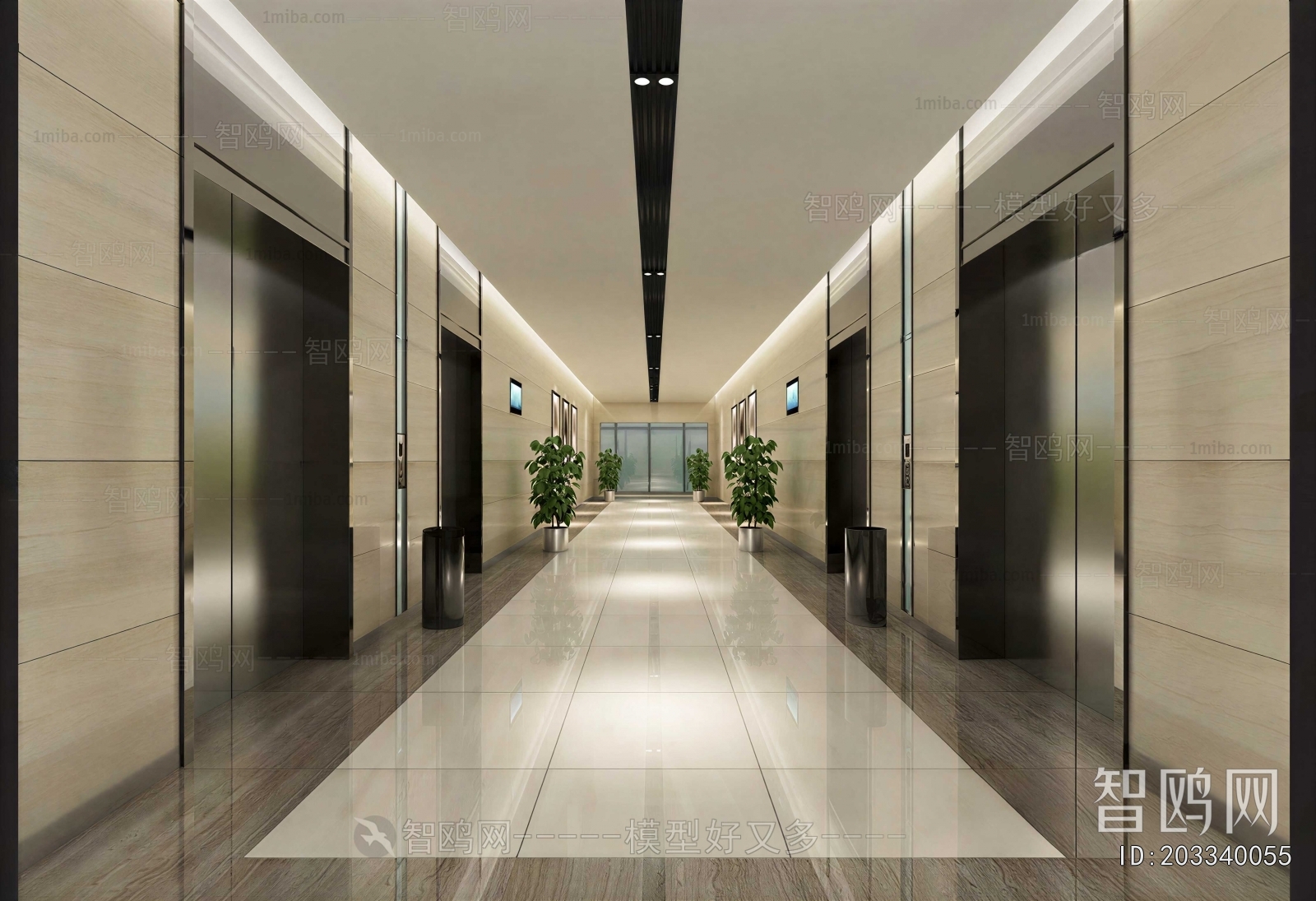 Modern Office Aisle
