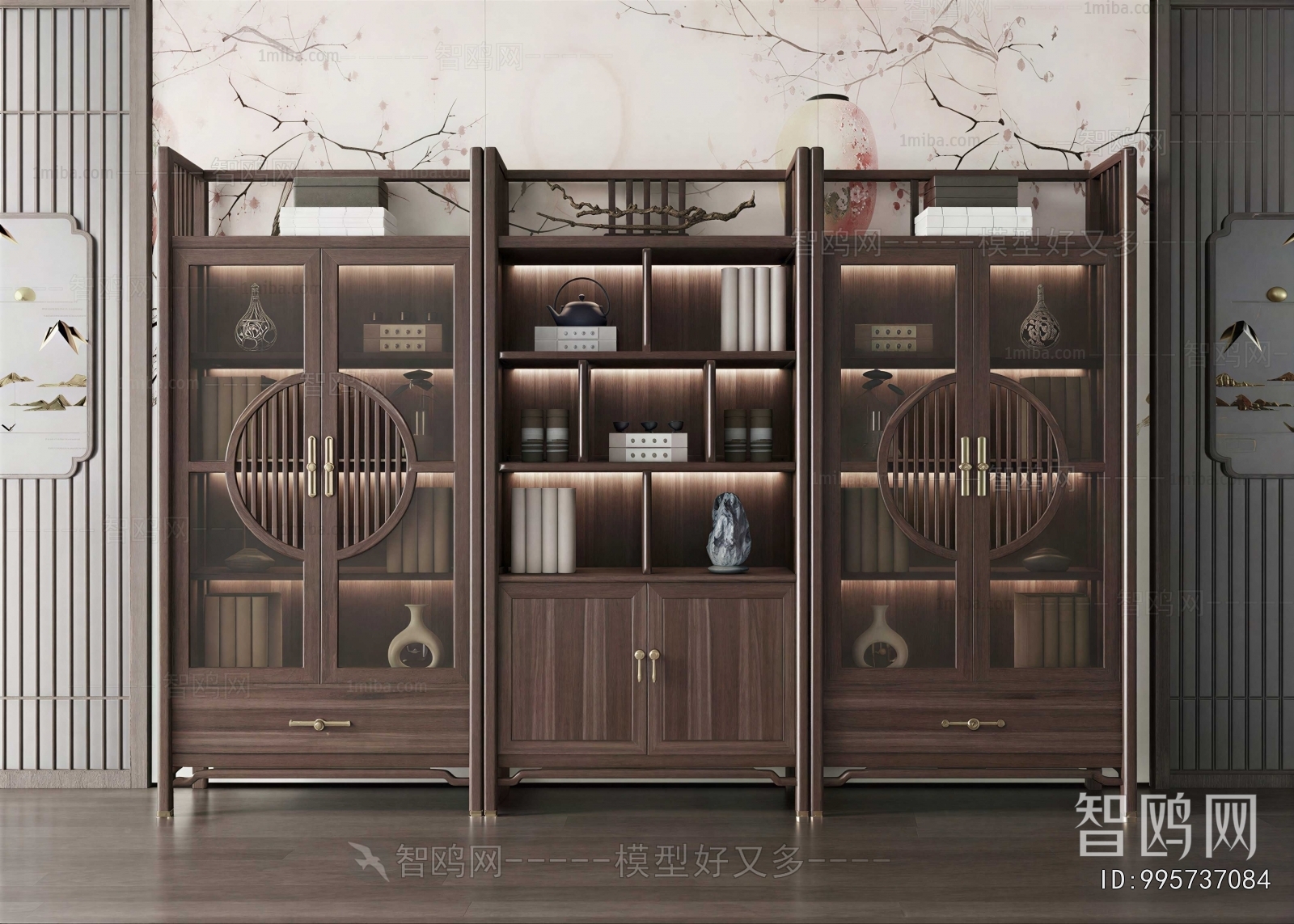 New Chinese Style Bookcase