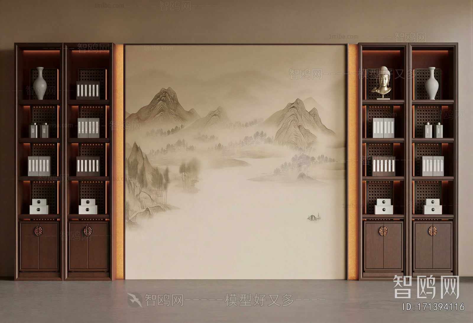 Chinese Style Bookcase