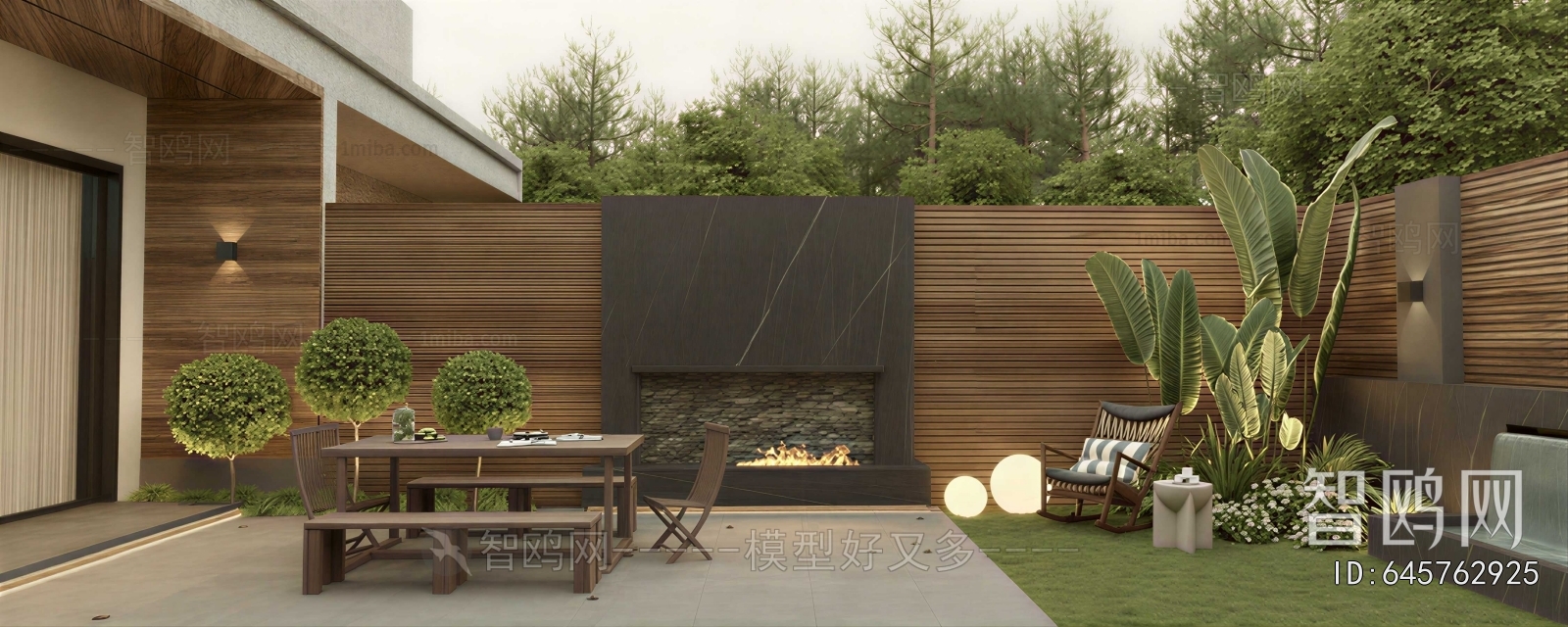 Modern Courtyard/landscape