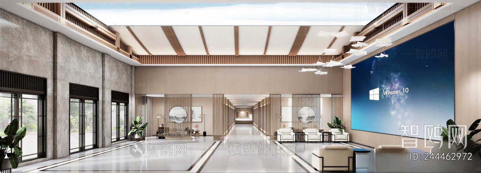 New Chinese Style Lobby Hall