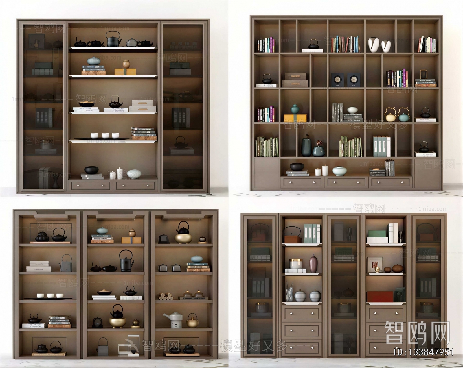 New Chinese Style Chinese Style Bookcase