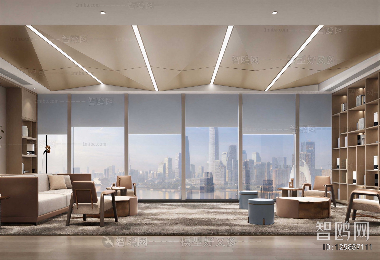 Modern Office Negotiation Area