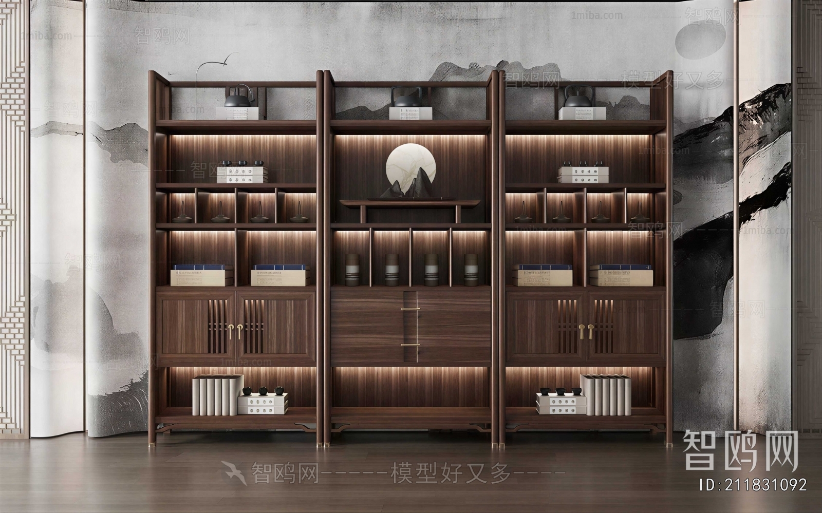 New Chinese Style Bookcase