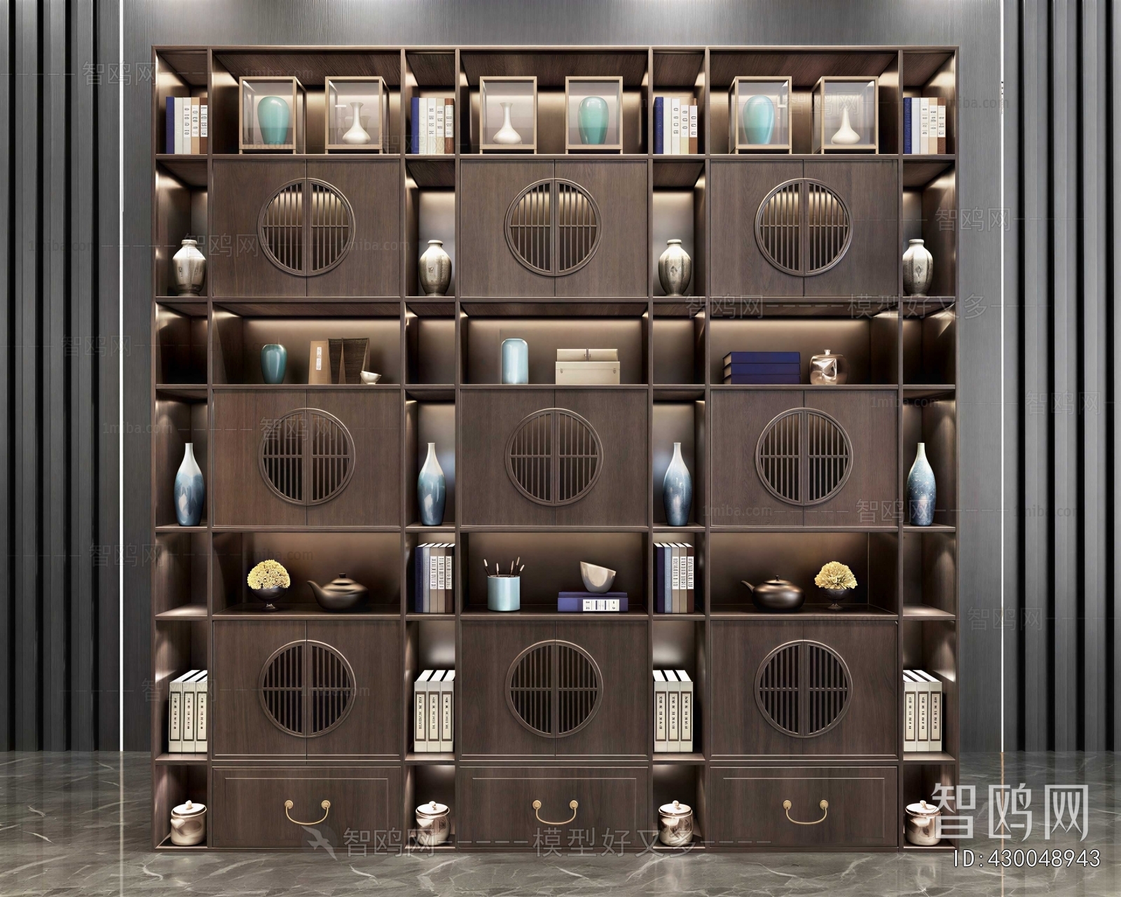 New Chinese Style Bookcase